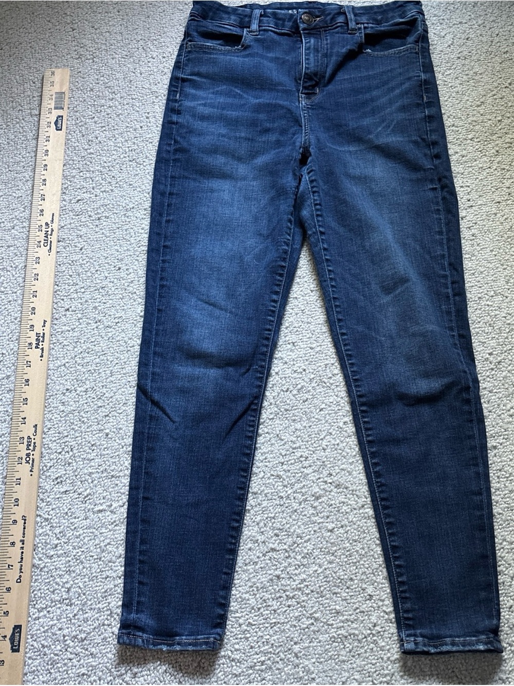 America eagle curvy high rise jeggings Women’s Dark Blue Stretch Jeans